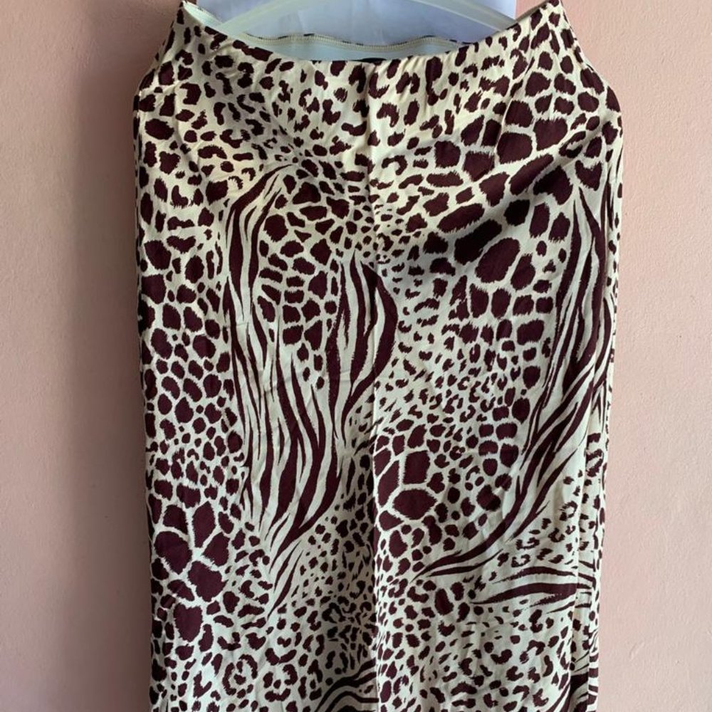 Ann Taylor Zebra Print Midi Skirt, XS, New Without Tags